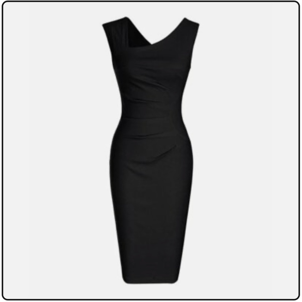 Haute Edition Black Bodycon Dress